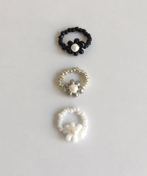 flower beads ring